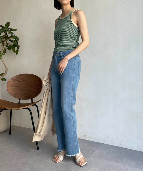 CAPRICIEUX LE'MAGE（カプリシューレマージュ）の「マルチボーダータンク（タンクトップ・レディース・ブラウン/グリーン・FREE）」の22枚目の写真