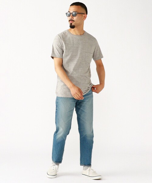REMI RELIEF(レミレリーフ)の「REMI RELIEF × BEAMS PLUS / 別注 Pocket T-shirt Heather Grey(Tシャツ/カットソー・メンズ・グレー・MEDIUM/LARGE/X-LARGE/SMALL)」の7枚目の写真