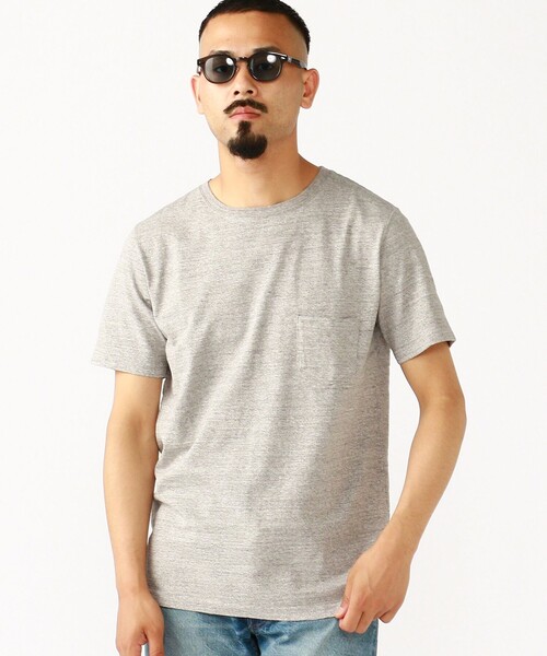 REMI RELIEF(レミレリーフ)の「REMI RELIEF × BEAMS PLUS / 別注 Pocket T-shirt Heather Grey(Tシャツ/カットソー・メンズ・グレー・MEDIUM/LARGE/X-LARGE/SMALL)」の9枚目の写真