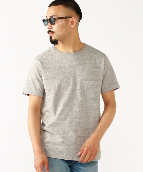 REMI RELIEF(レミレリーフ)の「REMI RELIEF × BEAMS PLUS / 別注 Pocket T-shirt Heather Grey(Tシャツ/カットソー・メンズ・グレー・MEDIUM/LARGE/X-LARGE/SMALL)」の10枚目の写真