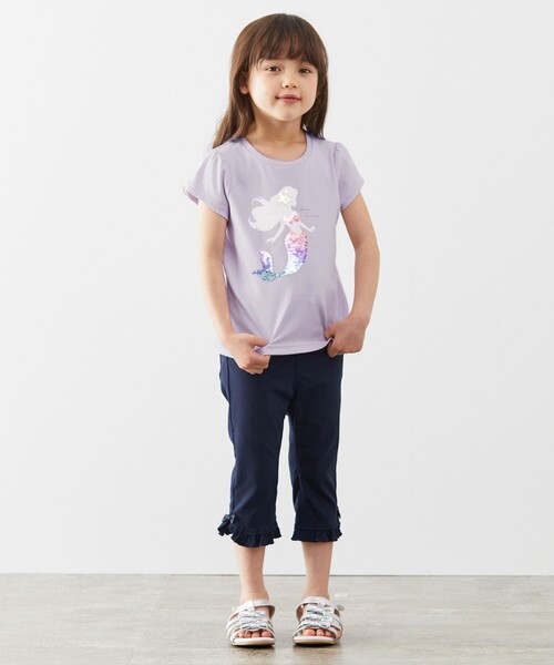 ANY(エニィ)の「接触冷感スパンコールTシャツ(Tシャツ/カットソー・キッズ・ホワイト系/ライトグリーン系/ライラック系・100/110/120/130)」の6枚目の写真