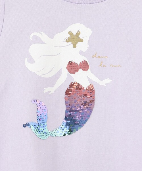 ANY(エニィ)の「接触冷感スパンコールTシャツ(Tシャツ/カットソー・キッズ・ホワイト系/ライトグリーン系/ライラック系・100/110/120/130)」の16枚目の写真
