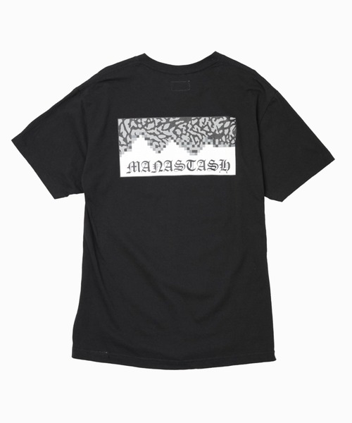 MANASTASH（マナスタッシュ）の「MANASTASH N.A.U/マナスタッシュエヌエーユー　GANG LOGO TEE ギャングロゴティー（Tシャツ/カットソー・メンズ・バーガンディー/ホワイト/ブラック・MEDIUM/LARGE/X-LARGE）」の13枚目の写真