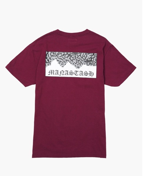 MANASTASH（マナスタッシュ）の「MANASTASH N.A.U/マナスタッシュエヌエーユー　GANG LOGO TEE ギャングロゴティー（Tシャツ/カットソー・メンズ・バーガンディー/ホワイト/ブラック・MEDIUM/LARGE/X-LARGE）」の16枚目の写真