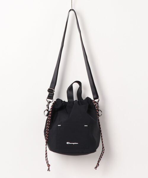 Champion（チャンピオン）の「Champion グロー  ショルダーバッグ 巾着型 67412（ショルダーバッグ・レディース・ブラック/ベージュ/グレー・FREE）」の2枚目の写真