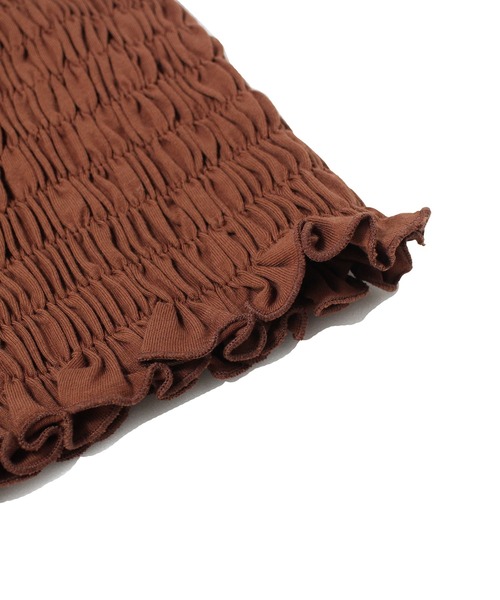 one way（ワンウェイ）の「シャーリングキャミソール（キャミソール・レディース・ホワイト/ブラック/ライトグリーン/ライトブラウン/グリーン・FREE）」の7枚目の写真