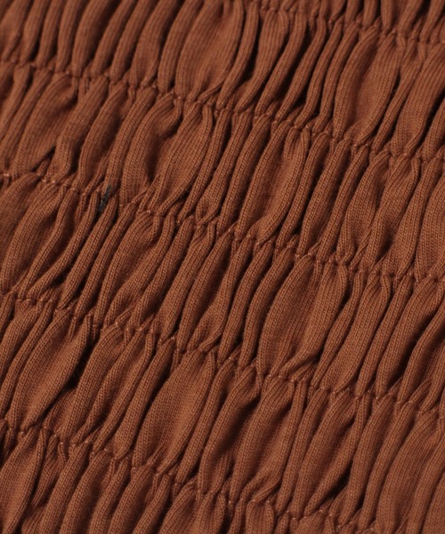 one way（ワンウェイ）の「シャーリングキャミソール（キャミソール・レディース・ホワイト/ブラック/ライトグリーン/ライトブラウン/グリーン・FREE）」の8枚目の写真