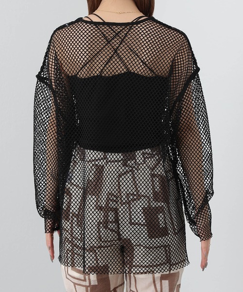 COLONY 2139（コロニートゥーワンスリーナイン）の「カットメッシュプルオーバー（Tシャツ/カットソー・レディース・オフホワイト/ブラック・FREE）」の7枚目の写真
