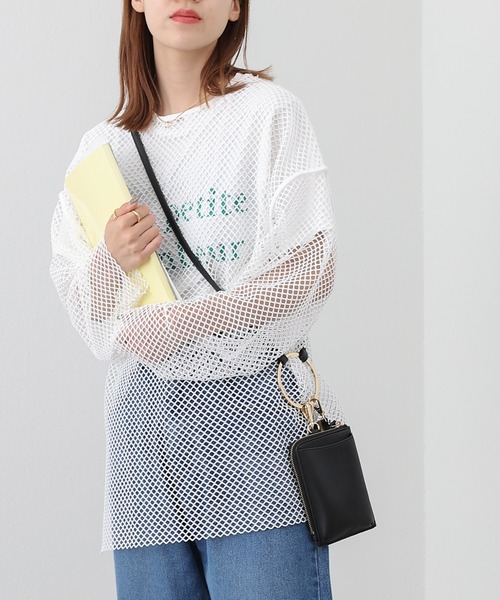 COLONY 2139（コロニートゥーワンスリーナイン）の「カットメッシュプルオーバー（Tシャツ/カットソー・レディース・オフホワイト/ブラック・FREE）」の18枚目の写真