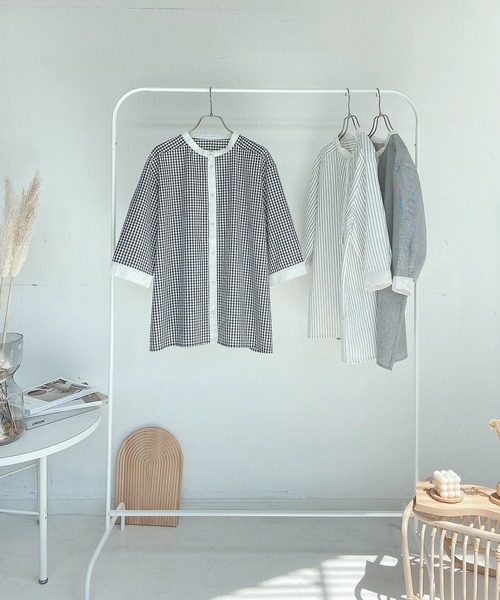 AS KNOW AS plus(アズノゥアズプラス)の「●クレリックに7分袖ブラウス(シャツ/ブラウス・レディース・ストライプ/ブラック系その他/ブラック系その他2・FREE)」の16枚目の写真