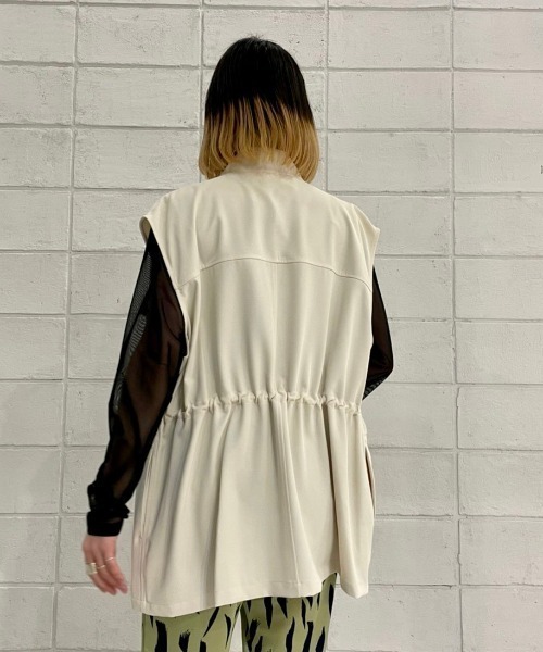 DROIT BELLO（ドロイトベロ）の「DROIT BELLO(ドロイトベロ) ミリタリーベスト（ベスト・レディース・グリーン/ホワイト・FREE）」の5枚目の写真