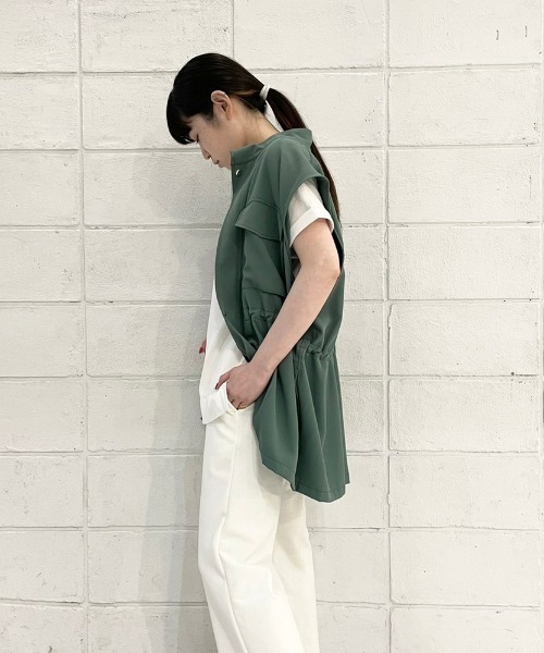 DROIT BELLO（ドロイトベロ）の「DROIT BELLO(ドロイトベロ) ミリタリーベスト（ベスト・レディース・グリーン/ホワイト・FREE）」の7枚目の写真