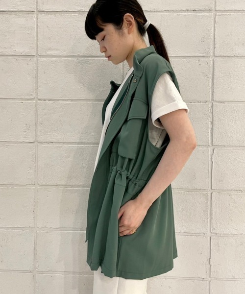 DROIT BELLO（ドロイトベロ）の「DROIT BELLO(ドロイトベロ) ミリタリーベスト（ベスト・レディース・グリーン/ホワイト・FREE）」の15枚目の写真