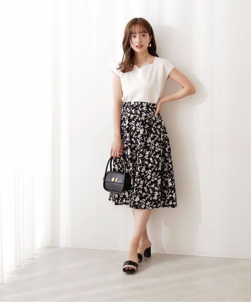 PROPORTION BODY DRESSING（プロポーションボディドレッシング）の「デコルテハートカラーフレンチスリーブニット / 1212270600（ニット/セーター・レディース・オレンジ/ブルー/ブラック/オフホワイト・FREE）」の6枚目の写真