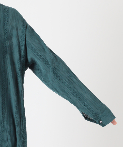 セール】IENA LA BOUCLE IND ドビーストライプクルタシャツ