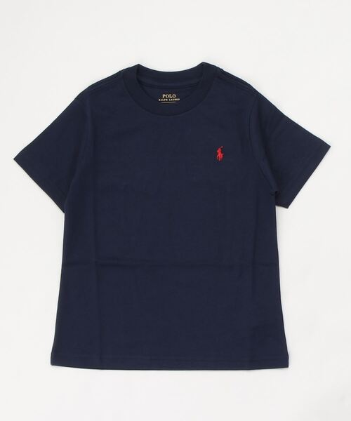 POLO RALPH LAUREN CHILDRENSWEAR（ポロ ラルフ ローレン チルドレンズウェア）の「コットン ジャージー クルーネック Tシャツ（Tシャツ/カットソー・キッズ・ネイビー系1・6/4/7/3）」の3枚目の写真