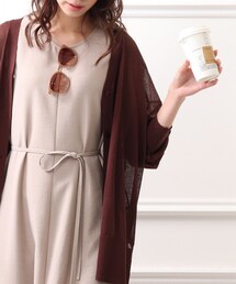 DRESKIP | Vネックシア－カーディガン(カーディガン/ボレロ)