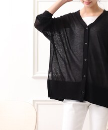 DRESKIP | Vネックシア－カーディガン(カーディガン/ボレロ)