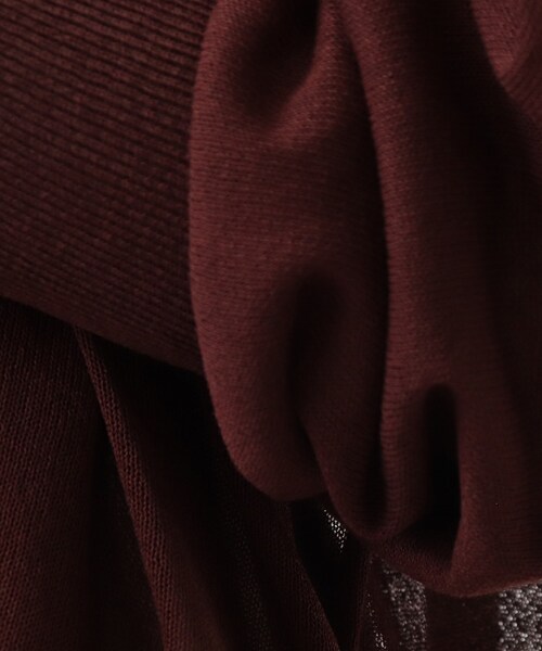 DRESKIP（ドレスキップ）の「◆Vネックシア－カーディガン（カーディガン/ボレロ・レディース・ブラック/ライトグリーン/ダークブラウン/ライトパープル・00）」の17枚目の写真