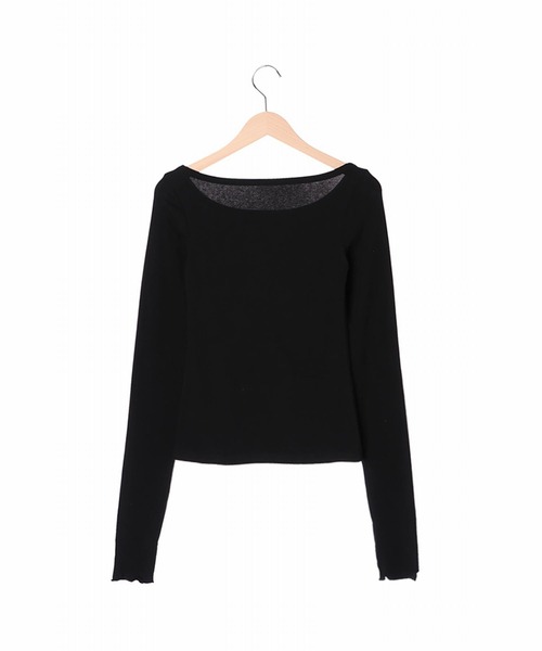 JUGLANS(ユグランス)の「☆ 【EDT】コットンカットソー(Tシャツ/カットソー・レディース・ホワイト/ブラック/杢グレー・FREE)」の6枚目の写真