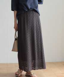 URBAN RESEARCH DOORS | 『セットアップ対応』 透かし柄ニットスカート(スカート)