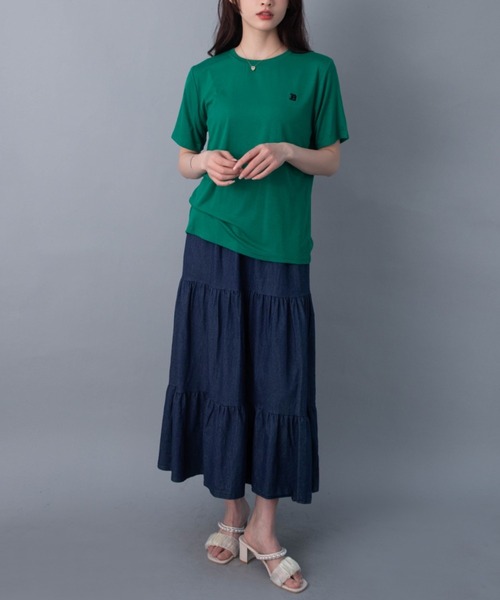 solleim(ソルレム)の「BロゴTシャツ(Tシャツ/カットソー・レディース・ブラック/オフホワイト/グリーン・M)」の12枚目の写真
