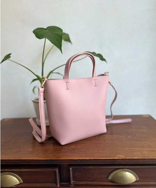 Chez toi(シェトワ)の「ミディーショルダー(ショルダーバッグ・レディース・ライトグレー/ブラック/アイボリー/グリーン系その他/ピンク系その他/モカ/グリーン・FREE)」の7枚目の写真