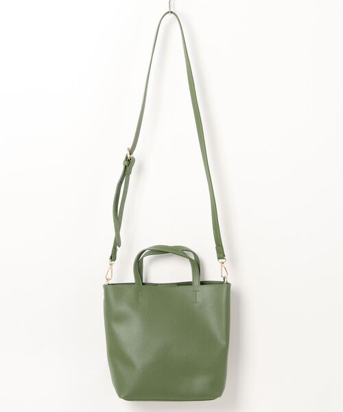 Chez toi(シェトワ)の「ミディーショルダー(ショルダーバッグ・レディース・ライトグレー/ブラック/アイボリー/グリーン系その他/ピンク系その他/モカ/グリーン・FREE)」の16枚目の写真