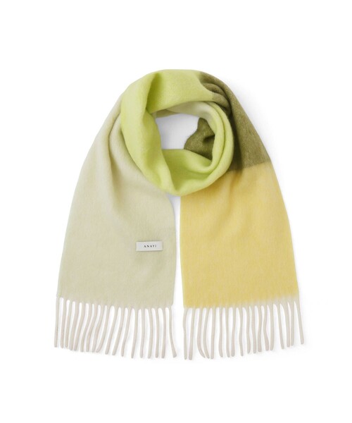 ANAYI（アナイ）の「モヘヤボーダーストール（ストール/ショール・レディース・ライトグリーン/ピンク・FREE）」の18枚目の写真