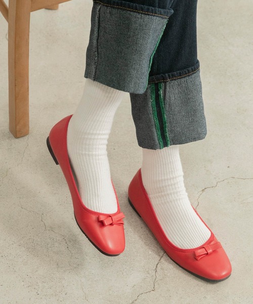 BONLECILL(ボンルシール)の「アソートフラットバレエシューズ(バレエシューズ・レディース・ブラック/ネイビー/レッド/ピンク/ブラック系その他/ホワイト系その他/シルバー/ゴールド・S/M/L/LL)」の6枚目の写真