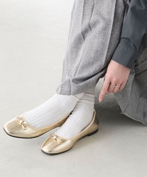 レディースのバレエシューズ（ゴールド/金色系）ファッション通販