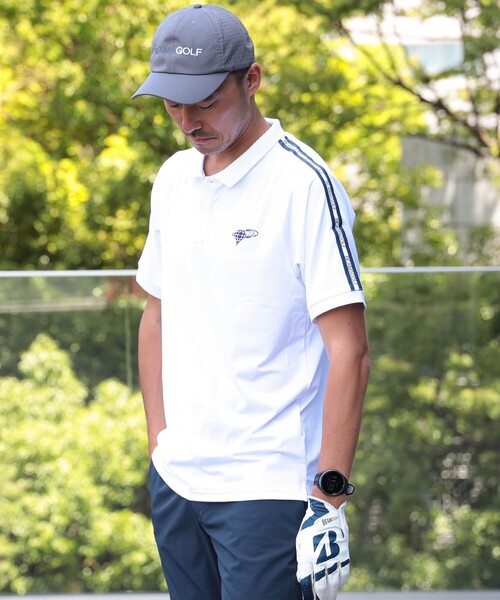 ＜MEN＞BEAMS GOLF ORANGE LABEL / テープ ラグラン ポロシャツ