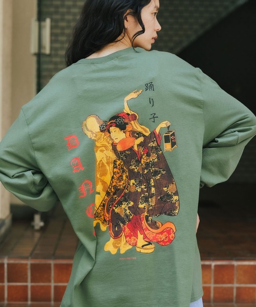 LONELY/論理(ロンリー)の「【ROOPTOKYO別注】LONELY(論理)/ロンリー DANCEWITH L/S TEE ロンT(Tシャツ/カットソー・レディース・グリーン/ブラック/グレー・XXL/L/XL/M)」の15枚目の写真