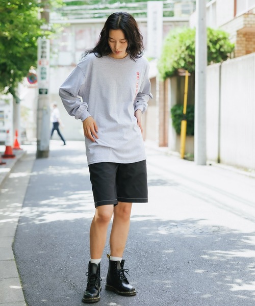 LONELY/論理(ロンリー)の「【ROOPTOKYO別注】LONELY(論理)/ロンリー DANCEWITH L/S TEE ロンT(Tシャツ/カットソー・レディース・グリーン/ブラック/グレー・XXL/L/XL/M)」の12枚目の写真