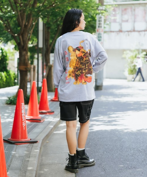 LONELY/論理(ロンリー)の「【ROOPTOKYO別注】LONELY(論理)/ロンリー DANCEWITH L/S TEE ロンT(Tシャツ/カットソー・レディース・グリーン/ブラック/グレー・XXL/L/XL/M)」の16枚目の写真