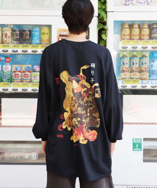 LONELY/論理(ロンリー)の「【ROOPTOKYO別注】LONELY(論理)/ロンリー DANCEWITH L/S TEE ロンT(Tシャツ/カットソー・レディース・グリーン/ブラック/グレー・XXL/L/XL/M)」の4枚目の写真