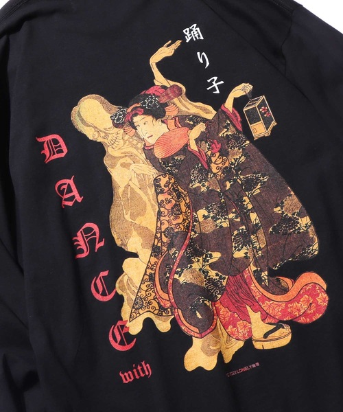 LONELY/論理(ロンリー)の「【ROOPTOKYO別注】LONELY(論理)/ロンリー DANCEWITH L/S TEE ロンT(Tシャツ/カットソー・レディース・グリーン/ブラック/グレー・XXL/L/XL/M)」の13枚目の写真