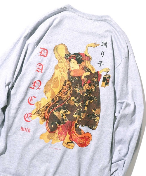 LONELY/論理(ロンリー)の「【ROOPTOKYO別注】LONELY(論理)/ロンリー DANCEWITH L/S TEE ロンT(Tシャツ/カットソー・レディース・グリーン/ブラック/グレー・XXL/L/XL/M)」の10枚目の写真