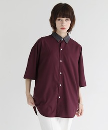 ETELIO | ビッグシルエットリラクシング5分袖クレリックシャツ(シャツ/ブラウス)
