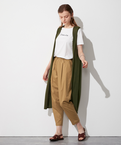 LE SOUK HOLIDAY(ルスークホリデー)の「タックテーパードパンツ(その他パンツ・レディース・ネイビー/ベージュ/ワイン/グリーン・M/L)」の6枚目の写真
