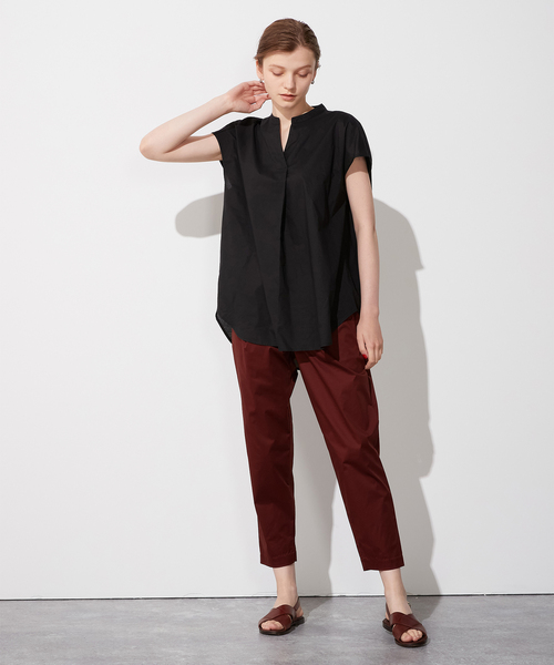 LE SOUK HOLIDAY(ルスークホリデー)の「タックテーパードパンツ(その他パンツ・レディース・ネイビー/ベージュ/ワイン/グリーン・M/L)」の10枚目の写真