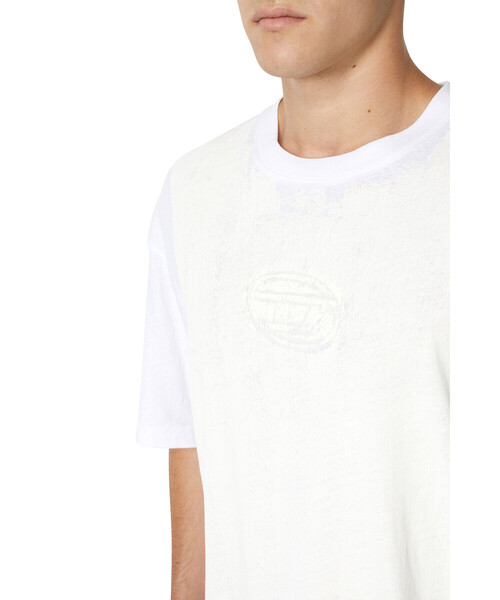 DIESEL（ディーゼル）の「メンズ Tシャツ エンボスロゴ（Tシャツ/カットソー・メンズ・ホワイト/ピンク/グリーン・XX-LARGE/X-SMALL/XXX-LARGE/MEDIUM/SMALL/LARGE/X-LARGE）」の18枚目の写真