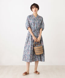 Afternoon Tea（アフタヌーンティー）の「【WEB限定】開襟ワンピース/リバティプリント（ワンピース）」