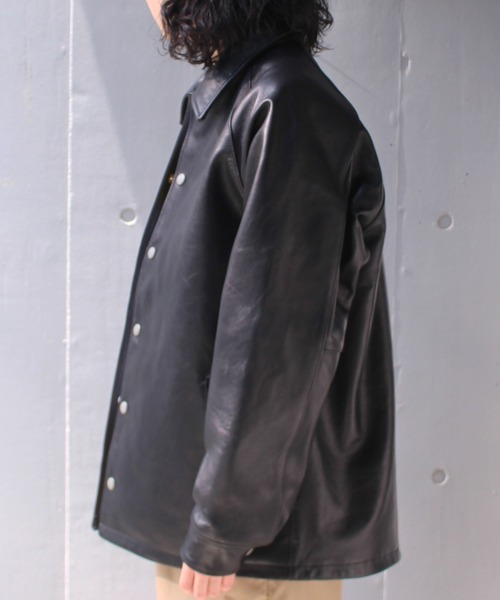 REMI RELIEF（レミレリーフ）の「【REMI RELIEF×Schott】別注シープコーチジャケット（その他アウター・メンズ・ブラック・MEDIUM/LARGE/X-LARGE/XX-LARGE）」の17枚目の写真