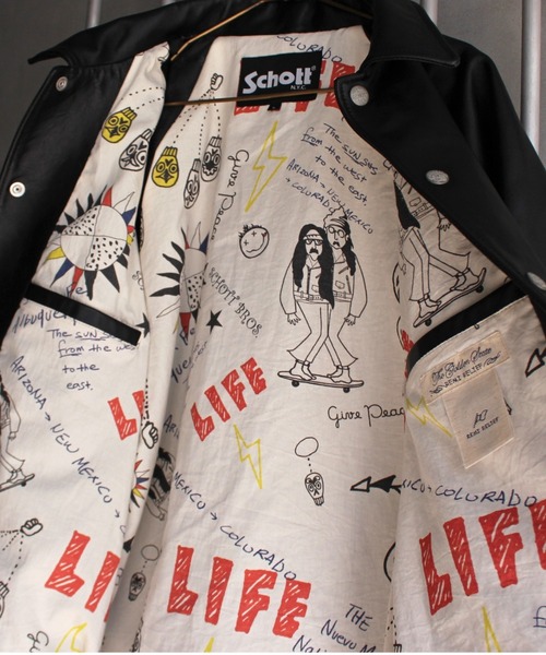 REMI RELIEF（レミレリーフ）の「【REMI RELIEF×Schott】別注シープコーチジャケット（その他アウター・メンズ・ブラック・MEDIUM/LARGE/X-LARGE/XX-LARGE）」の9枚目の写真
