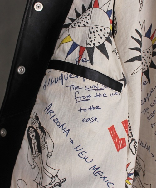 REMI RELIEF（レミレリーフ）の「【REMI RELIEF×Schott】別注シープコーチジャケット（その他アウター・メンズ・ブラック・MEDIUM/LARGE/X-LARGE/XX-LARGE）」の2枚目の写真