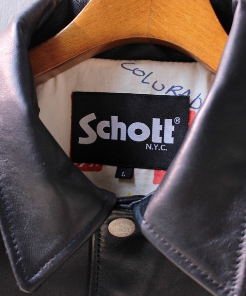 Schott レザーコーチジャケット　レミレリーフコラボ ワイルドからマイルドへ。ショット×レミレリーフのレザー
