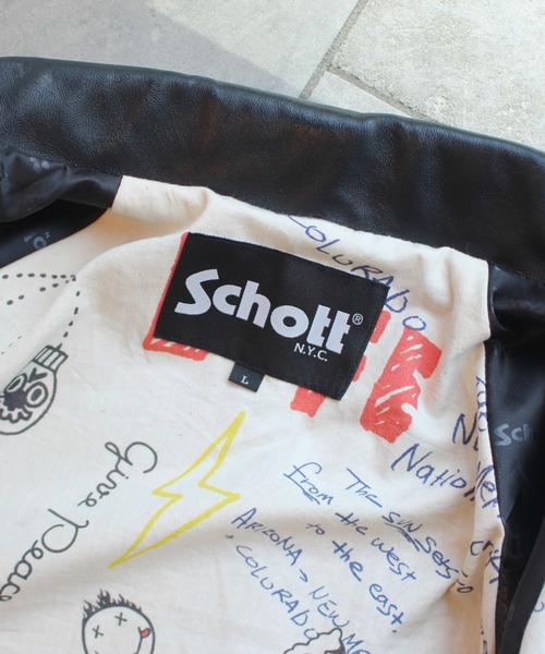 REMI RELIEF（レミレリーフ）の「【REMI RELIEF×Schott】別注シープコーチジャケット（その他アウター・メンズ・ブラック・MEDIUM/LARGE/X-LARGE/XX-LARGE）」の3枚目の写真
