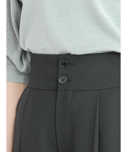 Te chichi（テチチ）の「ハイウエストタックワイドパンツ（その他パンツ・レディース・ベージュ/ブラウン/ブラック・ﾌﾘ-）」の18枚目の写真