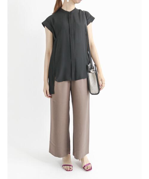 Te chichi（テチチ）の「ハイウエストタックワイドパンツ（その他パンツ・レディース・ベージュ/ブラウン/ブラック・ﾌﾘ-）」の20枚目の写真